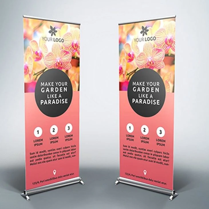 Whiteback Pop Up Polyester Fabric Banner